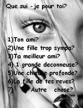 Que sui-je pour toi ???