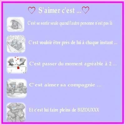 S'aimer c'est ............